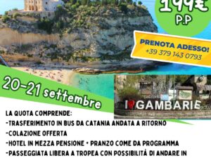 TROPEA-GAMBARIE-CHIANALEA DI SCILLA 20-21 SETTEMBRE