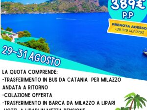 TOUR EOLIE 29-31 AGOSTO
