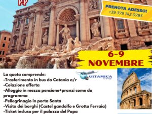 TOUR DI ROMA 6-9 NOVEMBRE