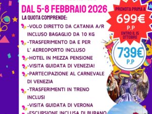 CARNEVALE DI VENEZIA 5-8 FEBBRAIO